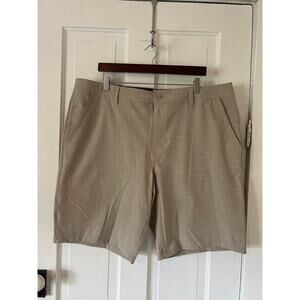 Hang Ten Shorts Mens 40 Chino Lightweight Stetch hybrid khaki overcast NWT
